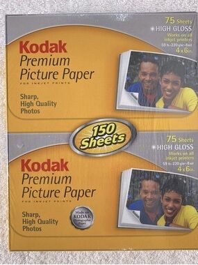 Kodak Yellow Premium Picture Paper - High Gloss Sheets